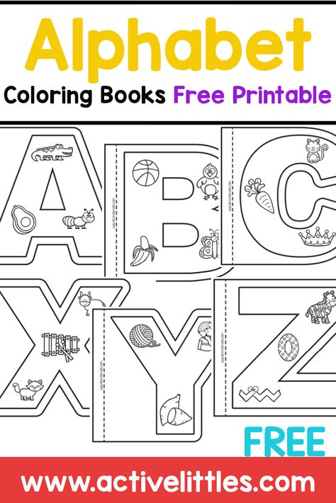 Letters For Preschoolers Free Printable, Letter Booklets Free Printable, Free Printable Abc Books, Abc Books Preschool Free Printables, Letter A For Preschool, Alphabet Coloring Sheets Free Printable, Alphabet Pages Printable, Letter Books Preschool Free Printable, Letter Activities For Preschool Free Printable Alphabet Worksheets