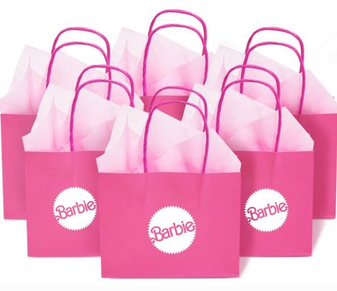 Barbie Loot Bags, Barbie Party Decorations, Barbie Theme Party, Barbie Birthday Party, Barbie Theme, Malibu Barbie, Loot Bags, Barbie Birthday, Barbie Party