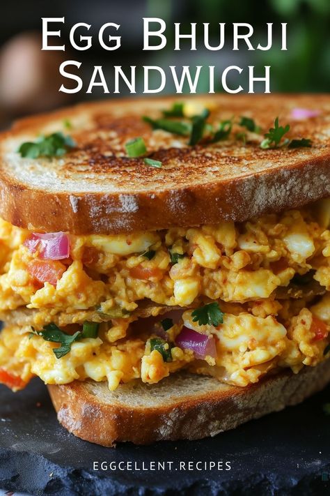 If you’re looking for a quick and flavorful breakfast or snack option, the Egg Bhurji Sandwich is an excellent choice. #Egg Sandwich #Egg Sandwich breakfast #Egg Sandwich recipe #Egg Sandwich meal prep #Egg Sandwich ideas #egg sandwich recipe breakfast #egg sandwich recipe breakfast healthy #best breakfast egg sandwich recipe #fried egg sandwich recipe breakfast #egg recipe for breakfast sandwich #egg salad sandwich recipe breakfast #egg sandwich breakfast recipes Egg Sandwich Meal Prep, Egg Sandwich Recipe Breakfast, Egg Sandwich Ideas, Breakfast Ideas Healthy Eggs, Fried Egg Sandwich Recipe, Sandwich Meal Prep, Brunch Menu Ideas Easy, Breakfast Egg Sandwich, Healthy Easy Breakfast Ideas