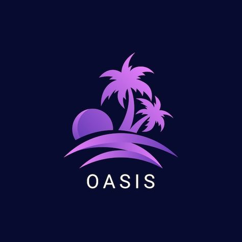 Free vector gradient oasis logo template | Free Vector #Freepik #freevector #oasis-logo #palm-logo #personal-logo #logo Podcast Logos, Oasis Logo, Palm Logo, Free Logo Templates, Vector Gradient, Personal Logo, Logo Design Inspiration, Vector Photo, Logo Templates