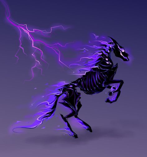 Skyrim Horse Arvak, Purple Fantasy Art, Horse Fantasy Art, Horse Monster, Mind Magic, Shadow Creatures, Skyrim Art, Elder Scrolls Art, Mystical Animals