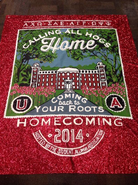 Alpha Chi Omega-ΑΧΩ ΔΡ Chapter: Homecoming Banner 2014 #sororitybanner Homecoming Pomp Boards, Homecoming Banner Ideas, Sorority Homecoming Banners, Sorority Homecoming Shirts, Football Sorority Banner, Chi Omega Banner, Homecoming Banners, Sorority Formal Banner, Sorority Parents Weekend Banner