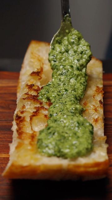 AL DANTE on Instagram: "Pesto Bruschetta🧀🍅🌿 - Toast of the week #3 📕Recipe: Pesto: 80g. Fresh Bazil 1 glove Garlic 30g. Pine nuts 60g. Extra Virgin Olive Oil 2g. Salt 40g. Parmesan cheese For Bruschetta: Ciabatta Bread Tomato Fresh Mozzarella Pesto #bruschetta #toastoftheweek #toast #italianbruschetta #pesto #easyrecipe #bestbreakfast #breakfast #recipes #cookingvideos #foodpornshare #foodie #foodaddict #vegetarian" Pesto On Bread, Pesto On Toast, Bruschetta Photography, Ciabatta Bruschetta, Pesto Toast, Pesto Bruschetta, Bruschetta Toast, Coconut Curry Chicken Recipes, Italian Bruschetta