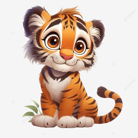 Tiger Cute Art, Jungle Images, Tiger Cartoon, Tiger Images, Explorers Activities, Jungle Cake, Cartoon Tiger, Cute Animal Clipart, Cute Tigers