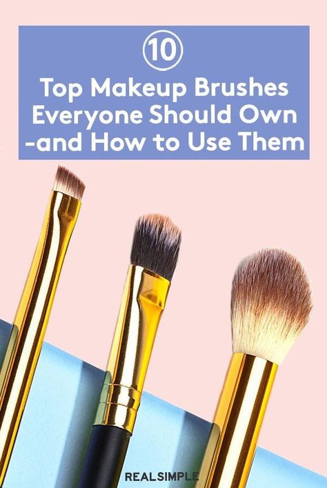 Plus, the brushes makeup artists say are worth the investment. Best Drugstore Makeup Brushes, Which Makeup Brush Is For What, How To Use A Foundation Brush, How To Use Makeup Brushes, Make Up Brushes Guide, Different Makeup Brushes, Makeup Brush Guide, Makeup Artist Tools, Makeup Brush Uses