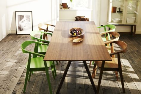 This dining table is made with solid materials so it’s sturdy, stable and hard wearing. The STOCKHOLM collection, 2013. Ikea Stockholm Chair, Ikea Dining Room, Ikea Dining, Ikea Stockholm, Table Ikea, Driven By Decor, Walnut Dining Table, Dining Room Inspiration, Ikea Furniture