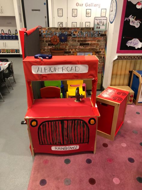 London Bridge Activities Preschool, London Bus Craft, London Landmarks Kids Project, Great Fire Of London Continuous Provision, London Paddington Station, English Day, Class Teacher, Red Bus, Classroom Display