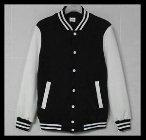 Jacket Varsity Black ❤❤❤ Black Hoodie Outfit, Baseball Jacket Women, School Jacket, Jacket Varsity, Varsity Jacket Women, Black And White Jacket, Jersey Jacket, Letterman Jacket, Cardigan Sweater Jacket