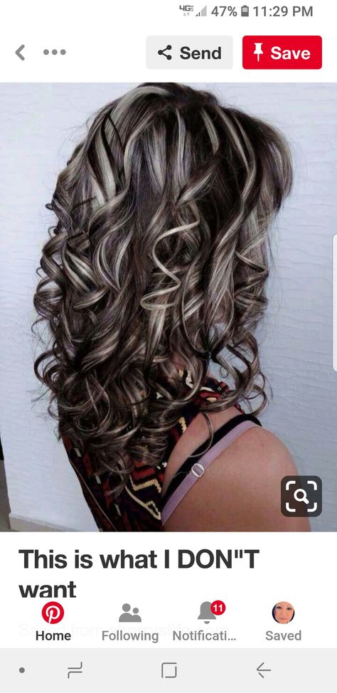 Silver Highlights, Brown Hair With Blonde Highlights, Gray Hair Highlights, Hair Color Highlights, Trendy Hair Color, Brown Blonde Hair, Grey Hair Color, Hair Color And Cut, Brown Hair With Highlights