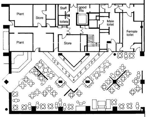 Foot Court Layout 01 Food Court Floor Plan Layout, Food Court Floor Plan, Fine Dining Restaurant Floor Plan, Restaurant Floor Plan Layout, Restaurant Layout Plan, Admin Building, Restaurant Design Concepts, Food Court Design, Restaurant Floor Plan