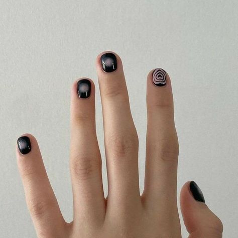 Nail Art Designs 2023, Mauve Nails, Mens Nails, Heart Nail Designs, Goth Nails, Grunge Nails, Pretty Gel Nails, Minimalist Nails, Heart Nails