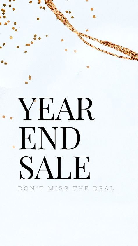 Year end sale template vector | free image by rawpixel.com / sasi Winter Sale Design, Christmas Sale Poster, Texture Designs, Year End Sale, Fashion Sale Banner, Story Backgrounds, Sale Template, Banner Designs, Email Marketing Template