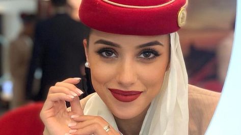 Flying In Fashion: How To Steal The Emirates Cabin Crew's Signature Makeup Look - Glam Signature Makeup Look, True Red Lipstick, Sephora Blush, Dior Blush, Emirates Cabin Crew, Black Eyeliner Pencil, Mattifying Primer, Travel Skincare, Glam Makeup Look