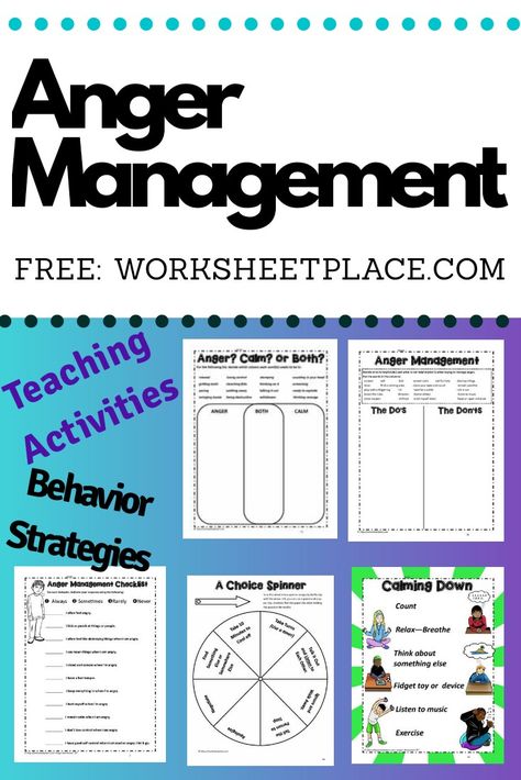 Free resources for teaching anger management and coping skills. Anger Management Activities For Teens, Social Work Worksheets, Anger Management Activities For Kids, Anger Coping Skills, Anger Worksheets, Anger Management For Kids, Anger Management Strategies, Kids Coping Skills, Anger Management Activities