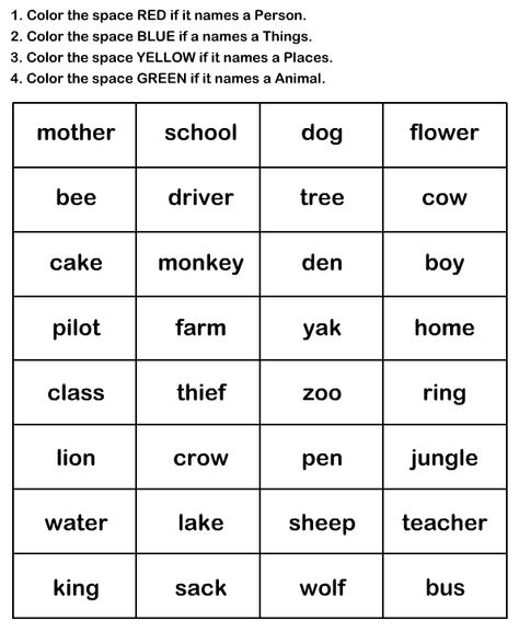 Naming Words Worksheet9 - esl-efl Worksheets - kindergarten Worksheets Naming Words Worksheet Grade 2, Naming Words Worksheet For Class 1, Naming Words Activity For Grade 1, Naming Words For Class 1, Nouns Worksheet Kindergarten, Kindergarten Grammar Worksheets, Esl Materials, Ell Resources, Worksheets For Class 1