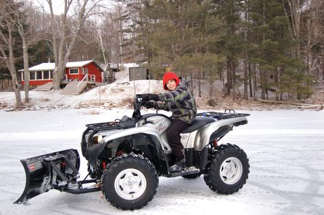 Atv Snow Plow, Atv Plow, Concrete Step, Atv Four Wheelers, Atv Implements, Eric Thomas, Atv Riding, Concrete Steps, Cottage Life