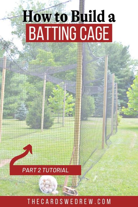 Backyard Batting Cage Diy, Diy Batting Cage How To Build, Backyard Batting Cage Ideas, Batting Cage Backyard Diy, Diy Batting Cage, Batting Cage Backyard, Hempstead House, Coffee Cup Crafts, Softball Practice