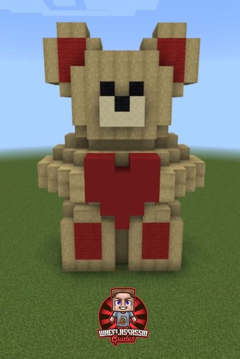 #valentinesday #love #valentines #valentine #valentinesgift #valentinesdaygift #handmade #gift #happyvalentinesday #gifts #giftideas #heart #vday #minecrafttutorial #minecraftbuilds #minecraft #aesthetic #minecraftaesthetic #hearts #teddybear #bear #cuddlytoy #birthday #softtoy #disney #toybear #valentineday #14thfebruary #giftsforher #giftsforhim Minecraft Build For Boyfriend, Minecraft Building Ideas For Boyfriend, Minecraft Build Ideas For Boyfriend, Cute Minecraft Statues Easy, Cute Minecraft Builds For Girlfriend, Cute Love Minecraft Builds, Minecraft Present Build, Minecraft Anniversary Builds, Cute Things To Build In Minecraft For Your Girlfriend