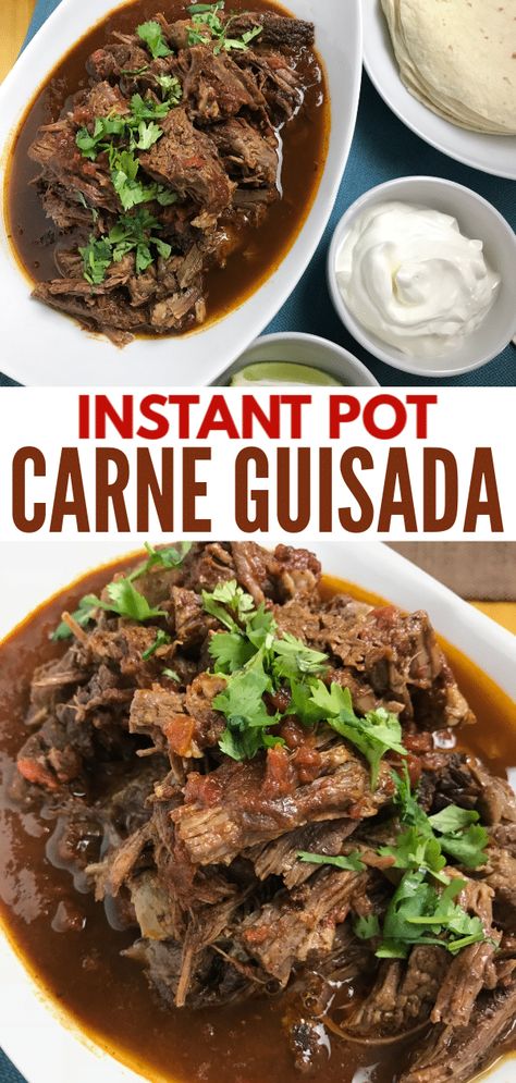 Guisada Recipe, Taco Filling, Carne Guisada, Stew Meat Recipes, Pot Recipes Easy, Instant Pot Dinner Recipes, Easy Instant Pot Recipes, Instapot Recipes, Instant Pot Pressure Cooker