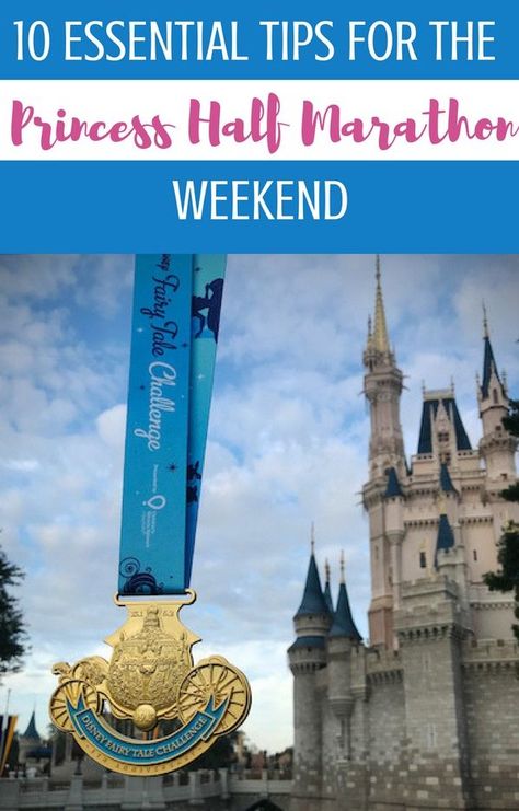 Know before you go: these 10 Essential Tips For the Princess Half Marathon will ensure the first time runDisney participant has the knowledge they need to have a royally good time at the races. Running at Disney World is a very different experience- magical and all that; as long as you know what you're in for! Disneyland Half Marathon, Rundisney Princess, Disney Races, Disney Princess Half Marathon, Disney Marathon, Princess Half Marathon, Mother Runner, Event Guide, Disney World Planning