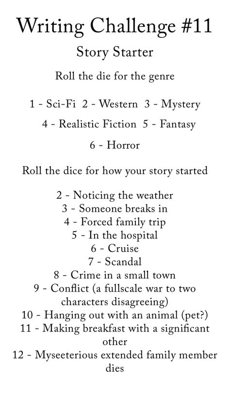 Story Starter Pictures, Writing Prompts Ideas Story Starters, Story Generator Writing Prompts, What To Write About Story Starters, Novel Prompts Story Starters, Writing Challenge #1, Story Starter Prompts, Short Story Starters, Writer Prompts Story Starters