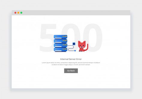 Error 500. modern flat design concept of cat unplugged the cable from the data center for website. empty states page template Vector | Premium Download 500 Error Page Design, Error Page Design, Thumbs Up Icon, Modern Flat Design, Empty State, Illustration Story, Abstract Pattern Design, Web Ui Design, Modern Flat