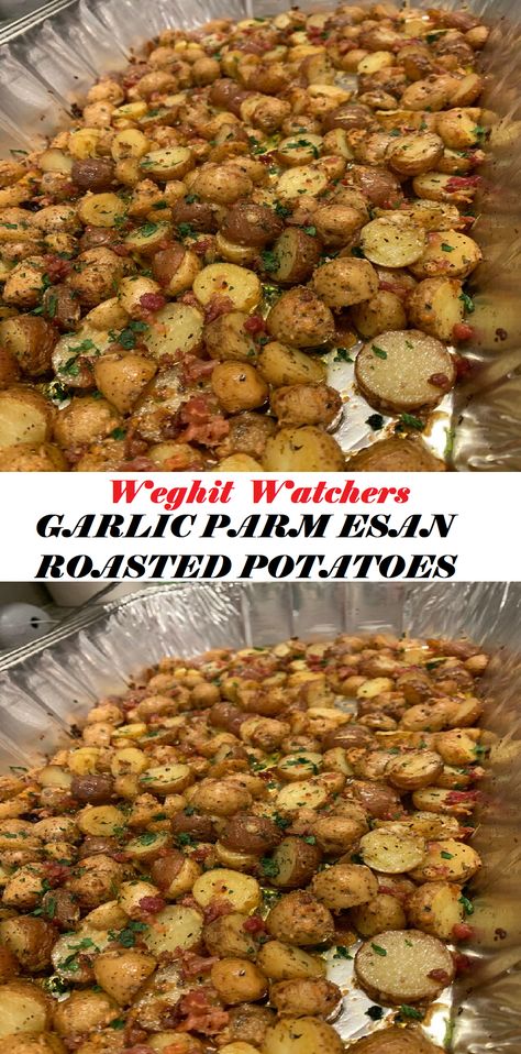 Weight Watcher Sides Dishes, Ww Side Dishes, Weight Watchers Side Dishes, Ww Potatoes, Rice Board, Weight Watchers Sides, Garlic Parmesan Roasted Potatoes, Ww Sides, Ww Dinners