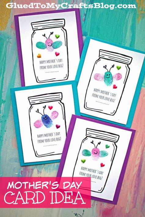 Mothers Day Crafts Preschool, Junior Kindergarten, Cards Tutorial, Easy Mother's Day Crafts, Mother's Day Projects, Mother's Day Activities, Mothers Day Crafts For Kids, Love Bug, Classroom Crafts