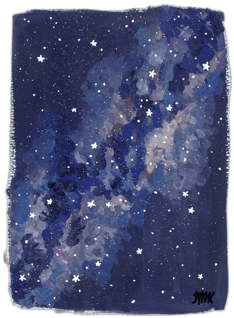 Milky Way and Stars Outer Space Poster Constellation Painting, Outer Space Poster, Outer Space Posters, Gouache And Watercolor, Painting Reference, Space Illustration, Space Artwork, Sculpture Projects, Playful Style