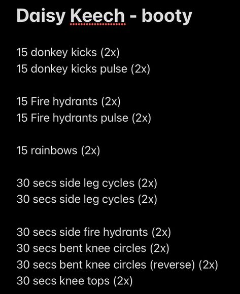 Daisy Keech Arm Workout, Daisy Keech Bubble Workout, Workout List, Donkey Kicks, Quick Workout Routine, Gymnastics Workout, Weight Workout Plan, Quick Workout, Weights Workout