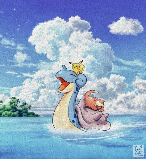 Pokemon Lapras, 150 Pokemon, Pokemon W, Pokemon Painting, Pokemon Photo, Pokemon Sketch, Pokemon Backgrounds, Pokemon Manga, Pokemon Tattoo