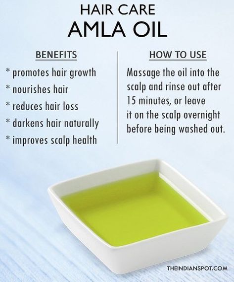 Amla oil hair care - Amla oil acts as a natural conditioner, reduces hair loss and graying, and encourages strong and healthy hair growth.… Darken Hair Naturally, Olive Oil For Hair, Olive Oil Benefits, How To Darken Hair, Olive Oil Hair, Amla Oil, Hair Care Remedies, Hair Oils, Oil For Hair