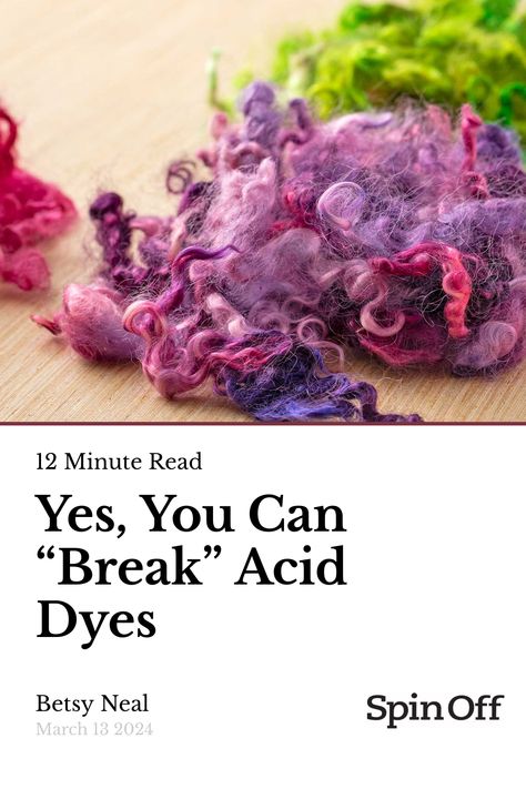 Yes, You Can “Break” Acid Dyes How To Dye Yarn, How To Dye Cotton Yarn, Dyeing Yarn With Natural Dyes, Acid Dyes, Dye Wool Yarn, Natural Dye Wool Yarn, Spinning Yarn, Color Powder, Yarn Art