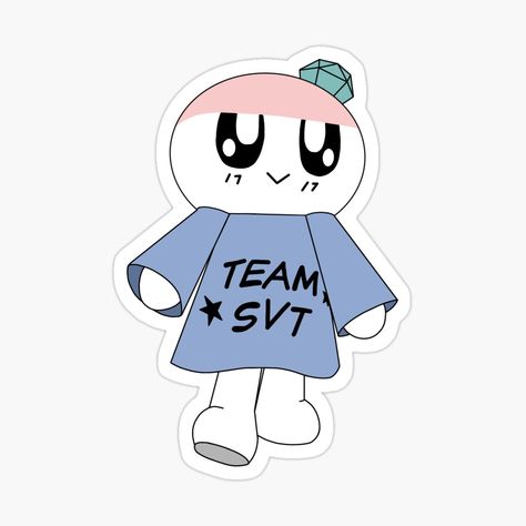 Get my art printed on awesome products. Support me at Redbubble #RBandME: https://www.redbubble.com/i/sticker/Bongbong-Team-SVT-by-JesskeCreations/160269090.EJUG5?asc=u Caratbong Drawing, Svt Bongbong, Seventeen Cute Stickers, Bongbong Seventeen, Svt Stickers Printable, Seventeen Prints, Svt Stickers, Seventeen Stickers, Seventeen Wallpaper Kpop