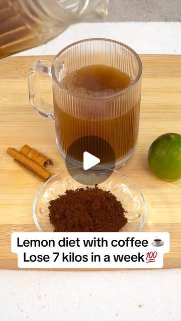 Tip health recipes on Instagram: "Lemon diet with coffee. Lose 7 kilos" Black Coffee With Lemon Benefits, Coffee And Lemon For Flat Tummy, Coffee And Lemon Diet, Coffee And Lemon Drink, Lemon Cocktail Recipes, Coffee And Lemon, Lemon Coffee, Lose Stomach, Curb Cravings