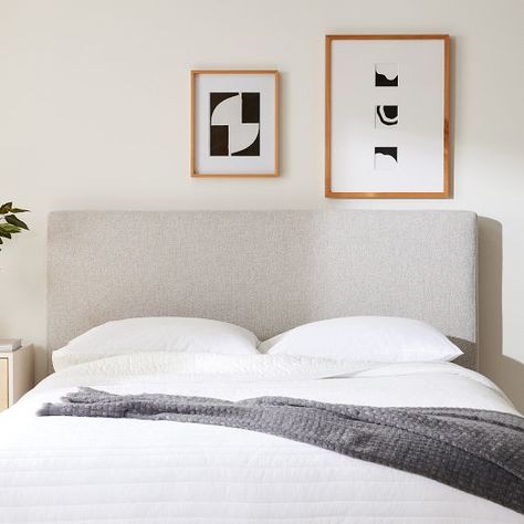 King Size Beds & Bed Frames | West Elm Modern Upholstered Beds, West Elm Bedding, Low Profile Bed, Bed Wood, Dreams Beds, Furniture Trends, Contemporary Bed, Wood Slats, Storage Bed