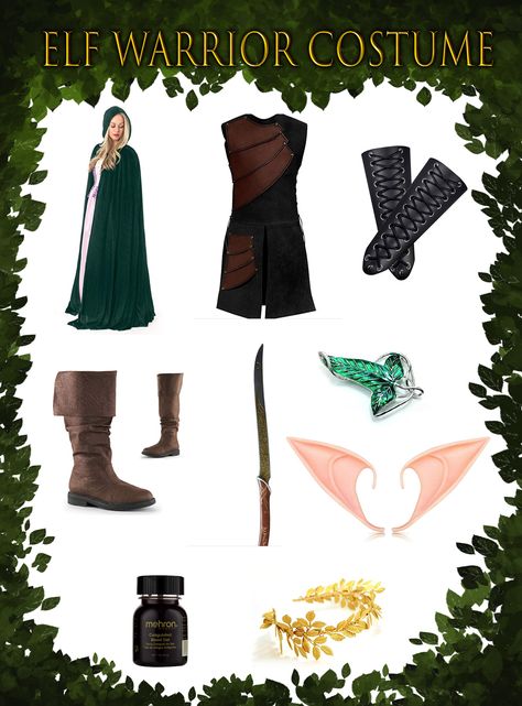 Looking for your last minute Halloween Costume!? I've got ya covered! You can't go wrong with an Elf Warrior costume! Bring out your elven side with these ideas from amazon. From cloaks, waistcoat, gauntlets, and boots, to swords, leaf pins, elf ears, and fake blood. I know you can rock this outfit.   https://torielborst.wixsite.com/torielscorner/torielscorner/elf-warrior-halloween-costume-from-amazon Lady Elf Costume, Elf Warrior Female Costume Diy, Wood Elf Costume Women, Elven Costume Halloween, Elf Warrior Female Costume, Diy Elven Costume, Elf Costumes Women, Woodland Elf Costume Diy, Elf Costume Ideas Women