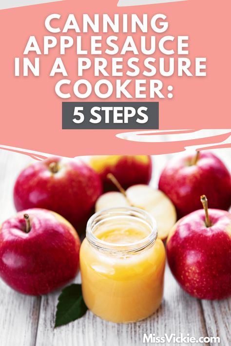 Canning Applesauce In Pressure Cooker: Have you ever tried canning Applesauce in a pressure cooker? Is canning applesauce in a pressure cooker possible? This article will tell you about the process of canning applesauce in a pressure cooker. Applesauce Recipes Crockpot Canning, Pressure Canning Applesauce, Instapot Applesauce For Canning, Pressure Can Applesauce, Canning Applesauce Without Peeling, Slow Cooker Applesauce For Canning, Canning Applesauce In Pressure Canner, Apples For Applesauce, Pressure Cooker Times