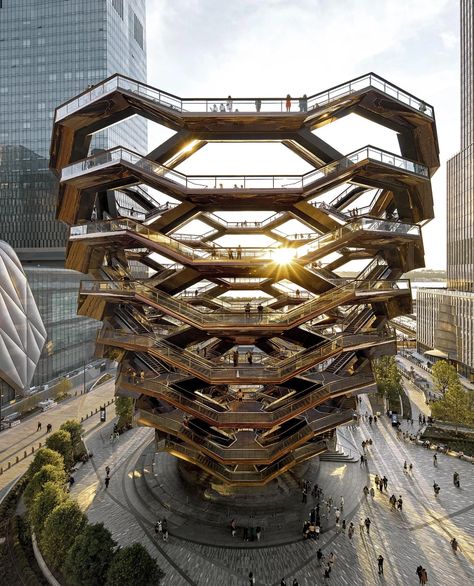 The Vessel New York, Heatherwick Studio, The Vessel, Hudson Yards, Climbing Frame, Hudson River, Manhattan, How To Memorize Things, New York