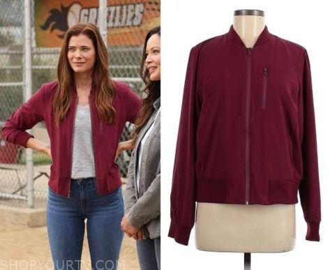 The Rookie: Season 5 Episode 11 Red Velour Jacket The Rookie Season 5, Velour Jacket, The Rookie, Where To Buy Clothes, Fashion Tv, Jacket Outfits, Fashion Looks, Shopping Outfit, Tv