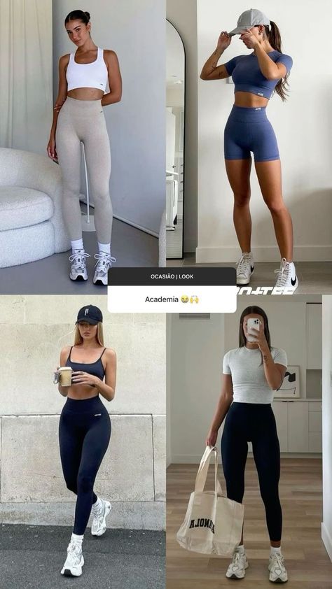 Gym Chic Outfits, Trendy Active Outfits, Summer Pilates Outfit, Sporty Woman Aesthetic, Gym Closet Aesthetic, Casual Sportswear Women, Cute Gym Outfits Summer, Elegant Workout Outfit, Outfit Fitness Mujer