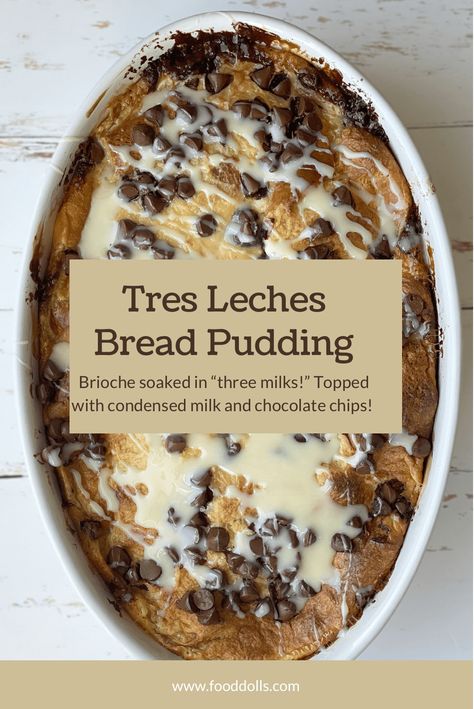 Bread Pudding Dessert Recipes, Tres Leches Bread Pudding Recipes, Bread Pudding Variations, Bread Pudding Chocolate Chip, Bread Pudding Recipe Easy With Condensed Milk, 4 Rivers Bread Pudding Recipe, German Bread Pudding, Individual Sweet Treats, Coquito Bread Pudding