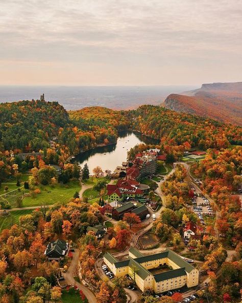 ianpoley on Instagram: "Mohonk Mountain House and a fiery Mohonk Preserve 🍁🍂" Mohonk Preserve, Mohonk Mountain House, Pretty Scenery, Career Vision Board, Upstate Ny, Mountain House, New York State, Underworld, Travel Usa