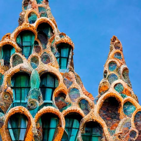 Antonio Gaudi Architecture, Gaudi Park Guell, Antoni Gaudi Architecture, Gaudi Art, Form Architecture, Fashion Model Drawing, Gaudi Architecture, Antonio Gaudí, Casa Batlló