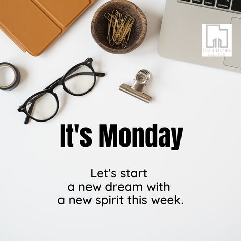 New week, new opportunities to chase our dreams and achieve our goals! Utah Homes 🏡 Team can help you and your family with your real estate needs 385-602-0200 Safe Zone 🏳️‍🌈 Servicios en Español #utahhomesteam #utahhomesgirl #realtorlife #utahhomesguy #utahletsgetyoumoving #realestateinvesting #realestatetips #realestateinvestor #instagram #mondaymotivation #quotefortoday Good Morning Real Estate Quotes, Motivational Quotes For Real Estate, Happy Monday Real Estate Quotes, Real Estate Sunday Posts, Monday Real Estate, Real Estate Monday, Monday Real Estate Post, Monday Motivation Social Media Post, Weakness Quotes