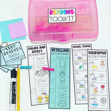 Reading Toolkit, Comprehension Bookmarks, Maths Display, Math Tools, Math Time, Elementary Ela, 2nd Grade Reading, Primary Students, Elementary Reading