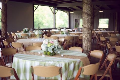 I love the gingham tablecloths and burlap runners — Rustic Green & Pink Southern Wedding from Live View Studios | Bridal Musings Gingham Party, Gingham Tablecloth, Burlap Runners, Burlap Table, Gingham Fashion, Wedding Tablecloths, Candles Photography, Green Gingham, Bridal Musings