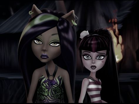 Draculora And Clawdeen Matching Pfp, Draculaura And Clawdeen Matching Pfp, Monster High Matching Pfp, Draculaura Pfp, Skelita Calaveras, Rochelle Goyle, High Characters, Clawdeen Wolf, Catty Noir