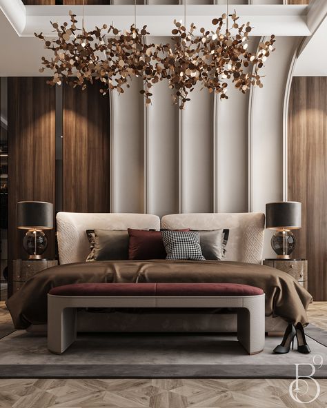 A LUXURIOUS AND CLASSY BEDROOM DESIGN BY BASE9 STUDIO! Modern Luxury Bedroom Design, Classy Bedroom, Modern Luxury Bedroom, Luxury Bedroom Design, Home Entrance, Luxurious Bedroom, Bedroom Bed Design, Teen Bedroom Decor, Décor Diy