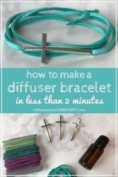 Make your own DIY essential oil diffuser bracelet with just a couple of supplies, less than 2 minutes to make, and no special craft skills needed. Fun for a girls night or make & take class. Plus there are lots of ideas for how to customize the scent of your diffuser bracelet to suit your mood: energizing to wake you up, lift your spirits, calm & relax, focus & concentrate, support immune system, and rev up your libido. Diy Crafts For Couples, Crafts For Couples, Diy Essential Oil Diffuser, Floral Essential Oils, Neals Yard, Essential Oil Jewelry, Diy Essentials, Essential Oils Gifts, Oil Diffuser Bracelet